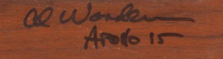Lot #7487 Al Worden's Masonic Plaque and Pin - Image 2