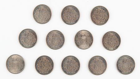 Lot #7465 Al Worden's (12) Apollo 11 Manned Flight Awareness Medallions - Image 2