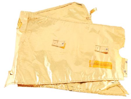 Lot #7622 STS-8 Flown Gold Shuttle Blanket - Image 1