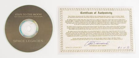 Lot #7702 NASA 'Steps to the Moon' Artifact Display (Attested as Flown by Space Legacies) - Image 5