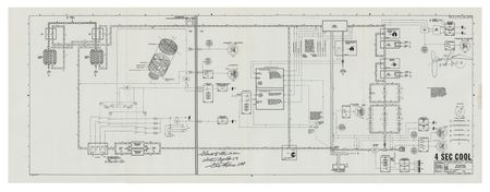 Lot #7354 Apollo 13 Flown CSM Systems Data Schematic Signed by James Lovell and Fred Haise - Image 1