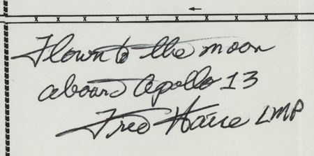 Lot #7354 Apollo 13 Flown CSM Systems Data Schematic Signed by James Lovell and Fred Haise - Image 3