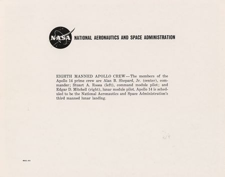 Lot #7415 Apollo 14 Signed Photograph - Image 2