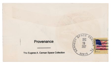 Lot #7544 Gene Cernan's Crew-Signed Apollo 17 Anniversary Cover - Image 2