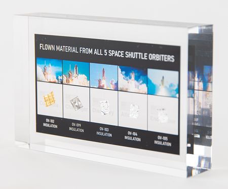 Lot #7638 Space Shuttle Orbiter Insulation Swatch Display (Attested as Flown) - Image 3