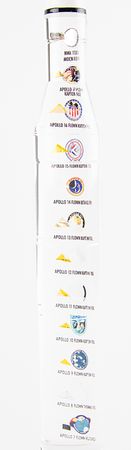 Lot #7143 Apollo Saturn V Rocket Lucite Model with Apollo CSM Segments (Attested as Flown) and a Lunar Meteorite NWA 11303 Segment - Image 3