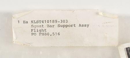 Lot #7712 ISS iRED Squat Assembly Support Bar (Attested as Flown) - Image 5