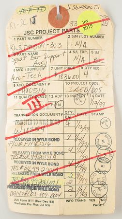 Lot #7712 ISS iRED Squat Assembly Support Bar (Attested as Flown) - Image 8