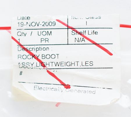 Lot #7652 STS-133 LES Boot Assembly, Lightweight (Issued as Flight Ready) - Image 10