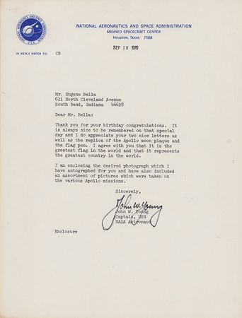 Lot #7525 John Young Typed Letter Signed - Image 1