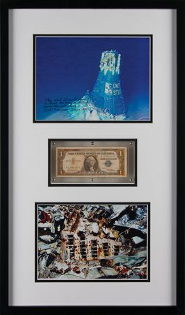 Lot #7004 Liberty Bell 7 Flown One-Dollar Bill - From the Collection of Curt Newport - Image 1