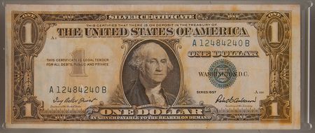 Lot #7004 Liberty Bell 7 Flown One-Dollar Bill - From the Collection of Curt Newport - Image 2