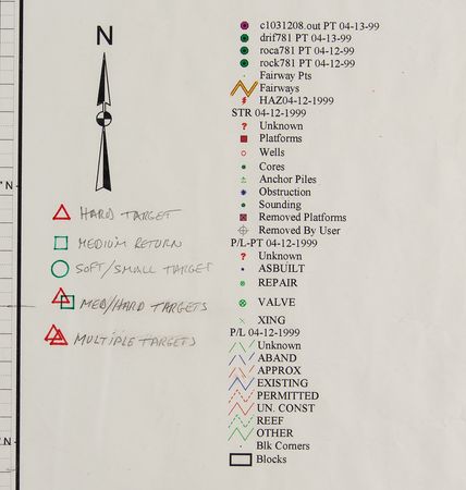 Lot #7008 Liberty Bell 7 Recovery Dive Planning Chart - From the Collection of Curt Newport - Image 3