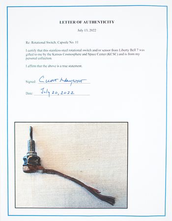 Lot #7009 Liberty Bell 7 Flown Rotational Switch - From the Collection of Curt Newport - Image 6