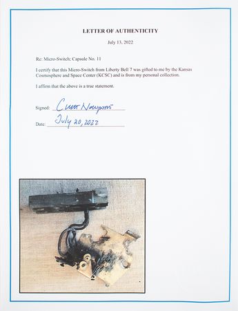 Lot #7010 Liberty Bell 7 Flown Micro Switch - From the Collection of Curt Newport - Image 5