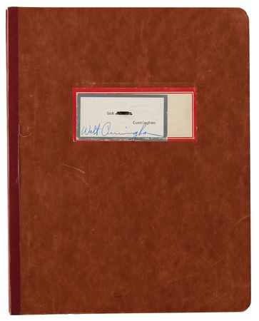 Lot #7196 Walt Cunningham's Apollo 7 Guidance and Navigation Training Portfolio - Image 1
