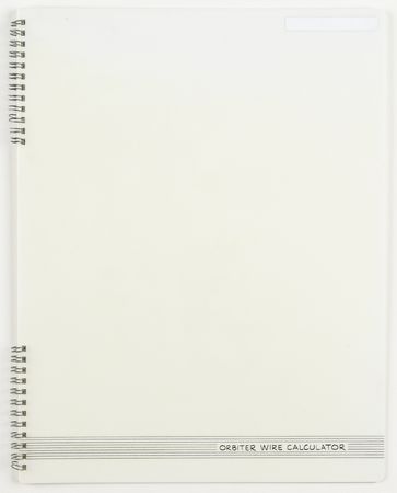 Lot #7640 Space Shuttle Orbiter Wire Calculator Booklet - Image 1