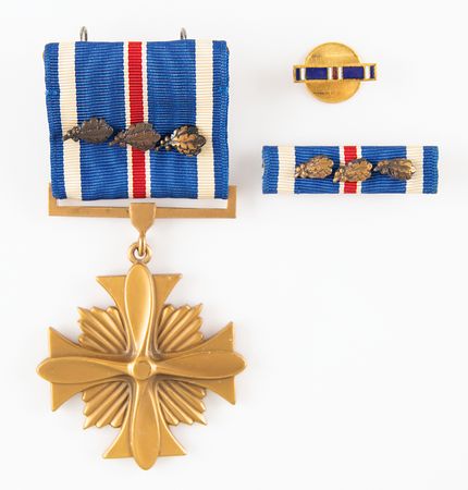 Lot #7225 Jim McDivitt's Distinguished Flying Cross with Oak Leaf Clusters - Image 1