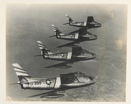 Lot #7226 Jim McDivitt's F-86 Sabre Photograph - Image 1