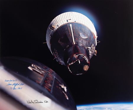 Lot #7079 Gemini 6 Signed Oversized Photograph - Image 1