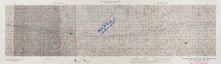 Lot #7522 Charlie Duke Signed Apollo 16 Lunar Orbit Chart - Image 1