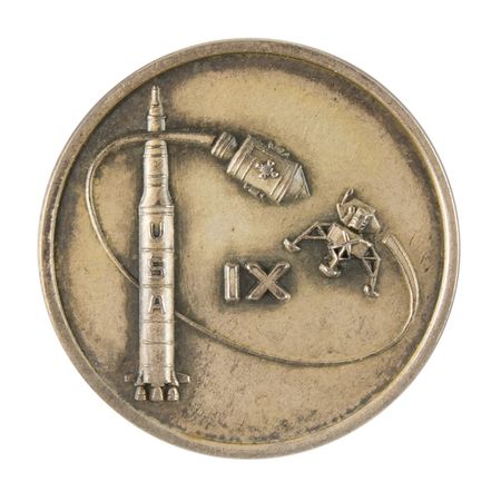 Lot #7218 Apollo 9 Flown Robbins Medallion - Image 1