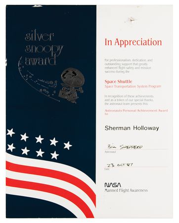 Lot #7620 Silver Snoopy Award - Image 4