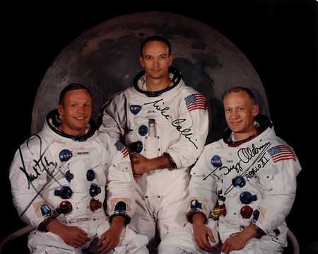 Lot #7272 Apollo 11 Signed Photograph