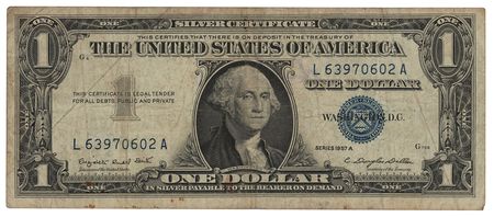 Lot #7179 Gus Grissom Signed One-Dollar Bill - Image 2