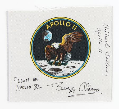 Lot #7263 Apollo 11 Flown Beta Cloth Signed by