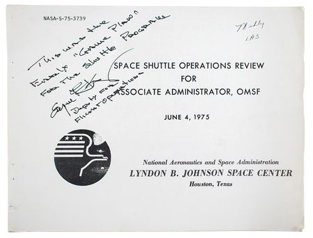 Lot #7581 Gene Kranz's Space Shuttle Manual - Image 1