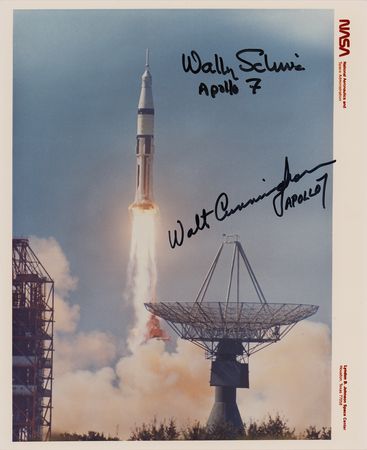 Lot #7189 Apollo 7 Signed Photograph - Image 1