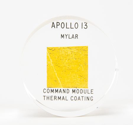 Lot #7365 Apollo 13 Flown Command Module Mylar - Image 1