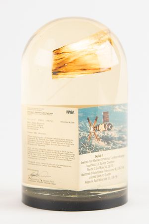 Lot #7602 Skylab Flown Oxygen Supply Tank Fragment - Image 1