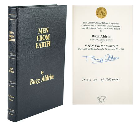 Lot #7301 Buzz Aldrin Signed Book - Image 1