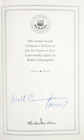 Lot #7193 Walt Cunningham Signed Book - Image 2