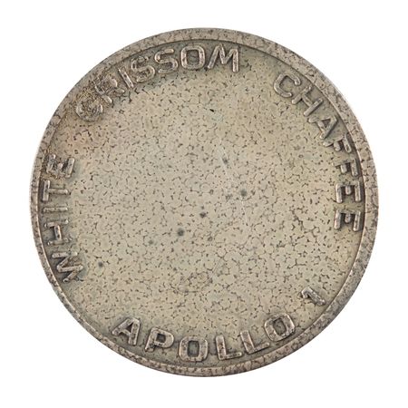Lot #7177 Roger Chaffee's Silver Apollo 1 Fliteline Medallion - Image 2