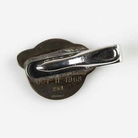Lot #7186 Wally Schirra's Apollo 7 Flown Robbins Medallion - Image 2