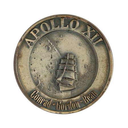 Lot #7325 Buzz Aldrin's Apollo 12 Robbins Medallion (Attested as Flown) - Image 1