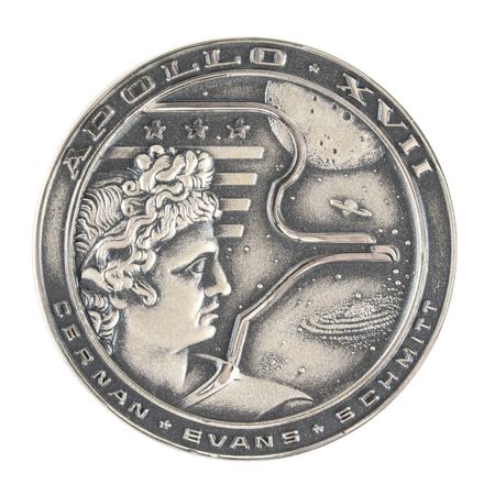 Lot #7536 Alan Bean's Apollo 17 Flown Robbins Medallion - Image 1