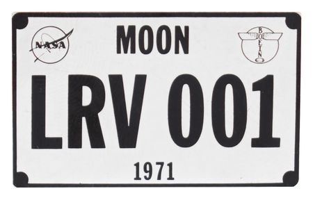 Lot #7442 Dave Scott's Apollo 15 Lunar Surface-Flown License Plate - Image 1