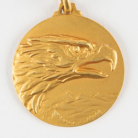Lot #7242 Jim McDivitt's U.S. Air Force Dog Tag and Italian Staff of the Air Force Medallion - Image 2