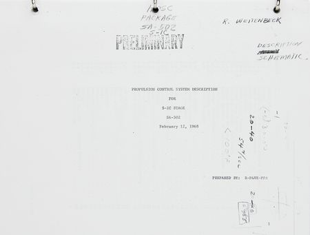 Lot #7174 Saturn V S-IC Stage Engine System (5) Manuals - Image 4