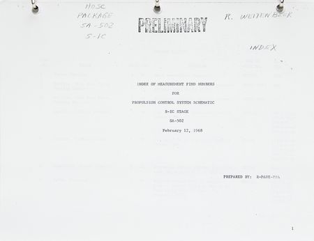 Lot #7174 Saturn V S-IC Stage Engine System (5) Manuals - Image 6