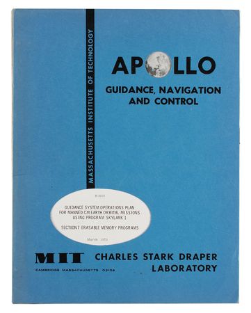 Lot #7606 Skylab CM Guidance System Operations Plan: Erasable Memory Programs - Image 1