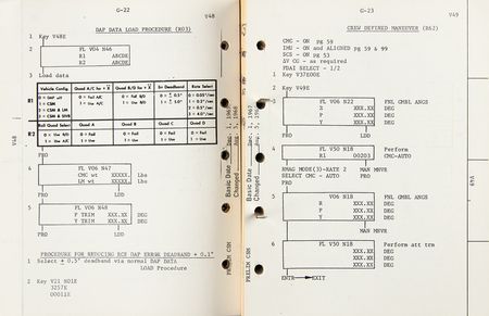 Lot #7207 Apollo 8 Preliminary CSM Flight Crew Abbreviated Checklist - Image 4