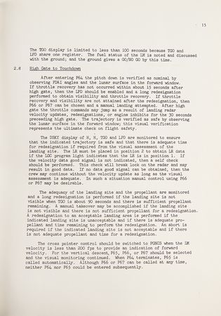 Lot #7142 Apollo Lunar Landing Mission Descent Phase Techniques Report Draft - Image 8