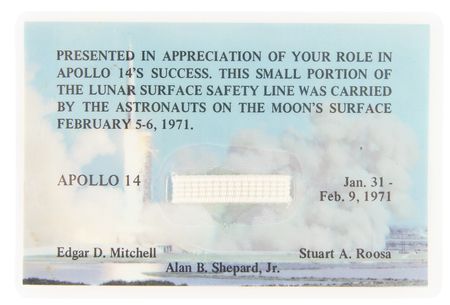 Lot #7408 Apollo 14 Lunar Surface-Flown Safety Line - Image 1