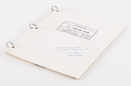 Lot #7901 Dave Scott's Apollo 15 Flown LM Timeline Book - Image 1
