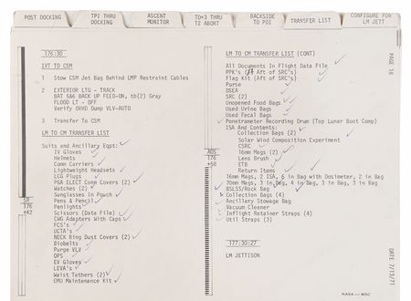 Lot #7901 Dave Scott's Apollo 15 Flown LM Timeline Book - Image 8
